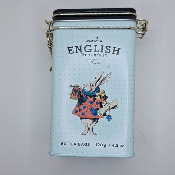 Alice in Wonderland tea tin NWOT VINTAGE LOOK TIN - Picture 2 of 12